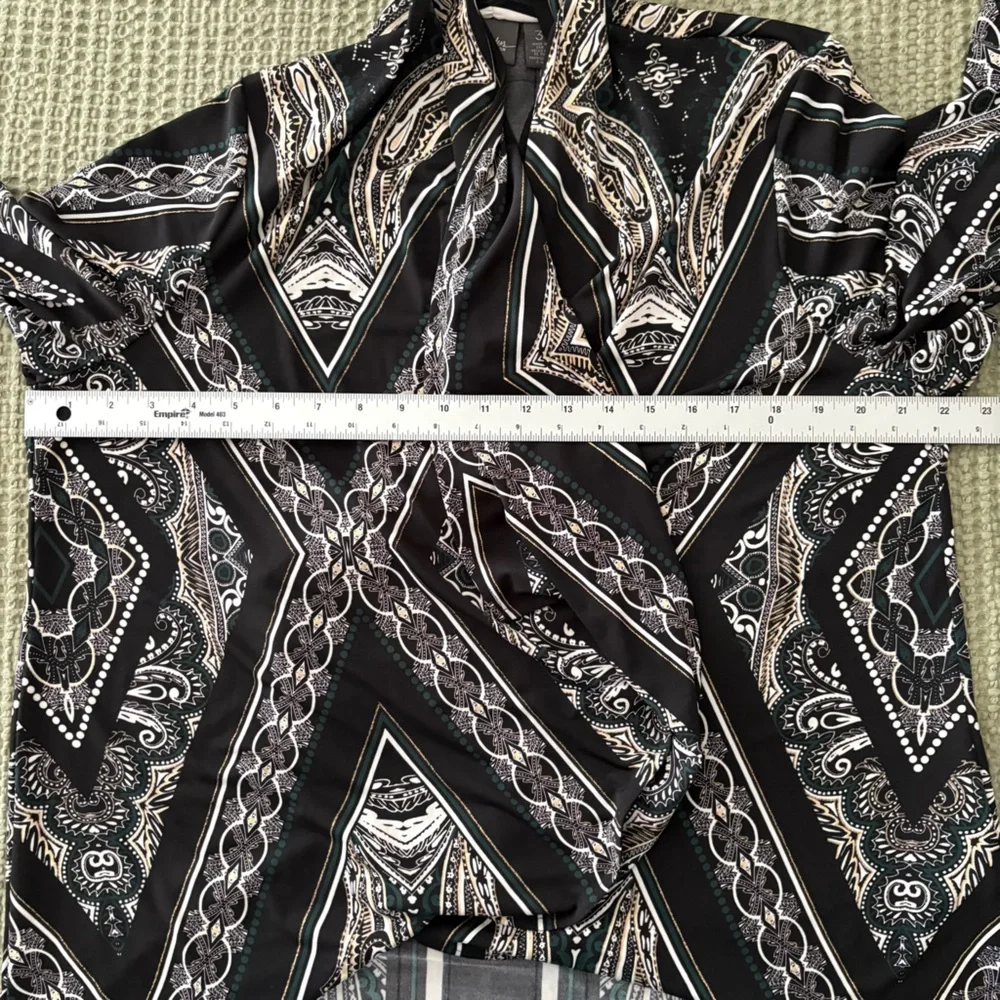 Chicos Travelers Collection Open Front Cardigan Slinky Sz 3 XL 16